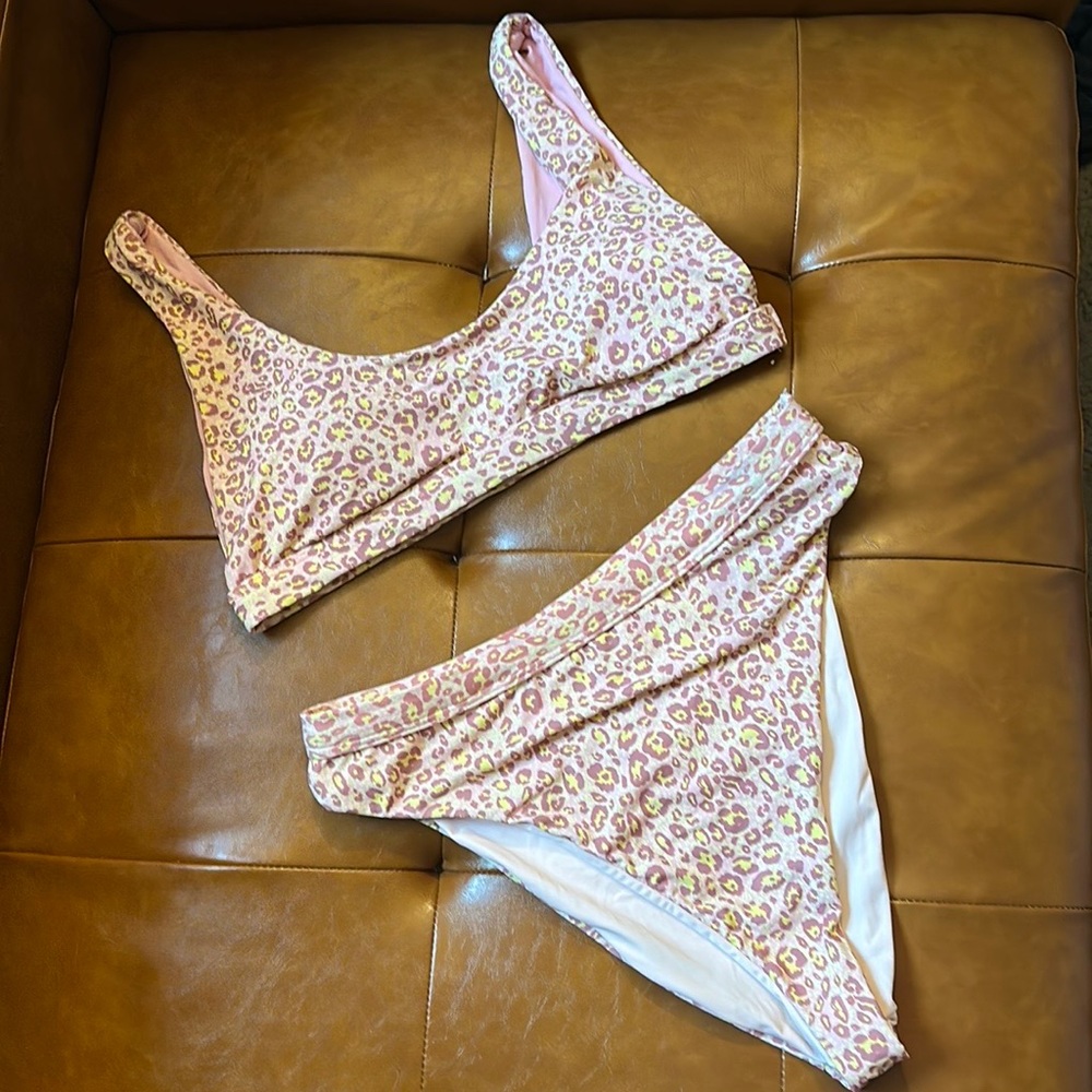 Dippin Daisy’s 🌸 two-piece pink swimsuit size medium